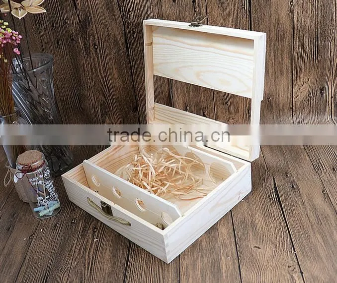 wooden boxes for ice wine bottles