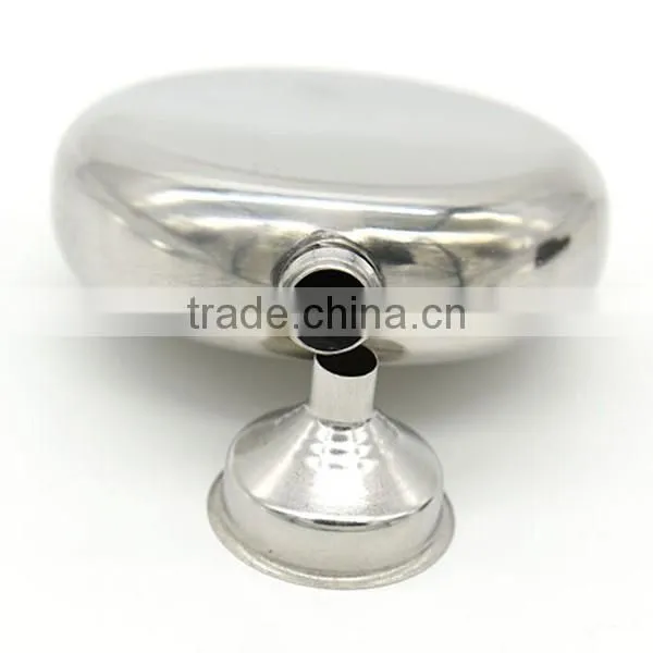 5 OZ Mirror stainless steel flagon / stainless steel hip flask / stainless steel wine bottles (with small funnel)