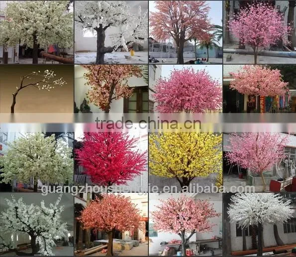 2017 hot sale artificial indoor silk cherry blossom tree