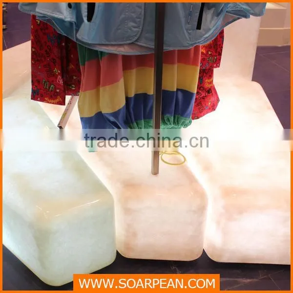 customized fiberglass island display