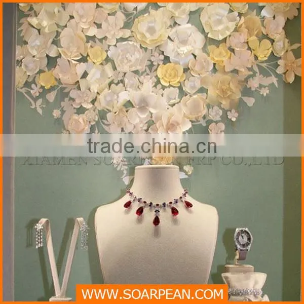 Paper flower display props for perfume store window display