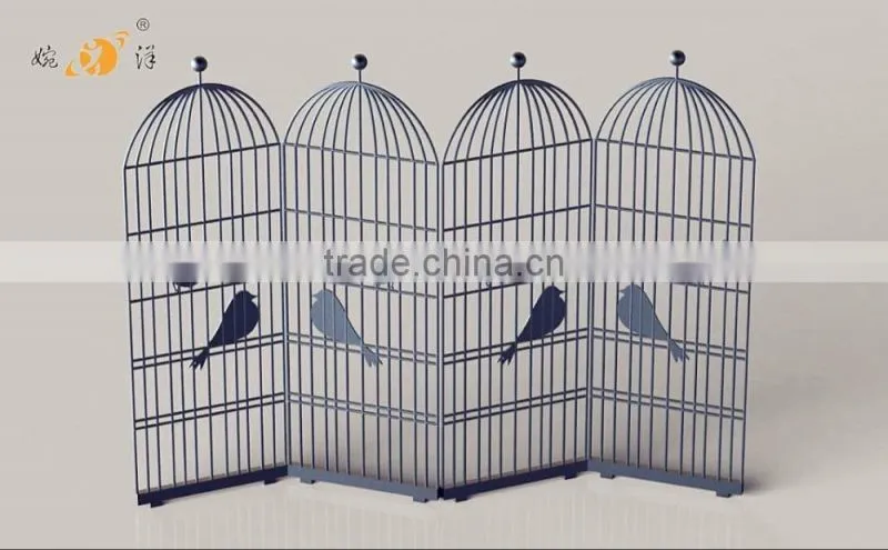 Continental restaurant decoration hollow with pulley metal screen