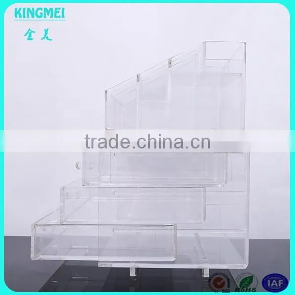 Manufacture Experience Customize Acrylic Cosmetic Box Cosmetic Display Clear acrylic lipstick holder
