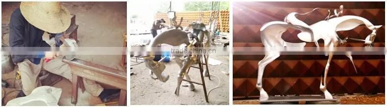 Large curve stainless steel outdoor decoration sculpture