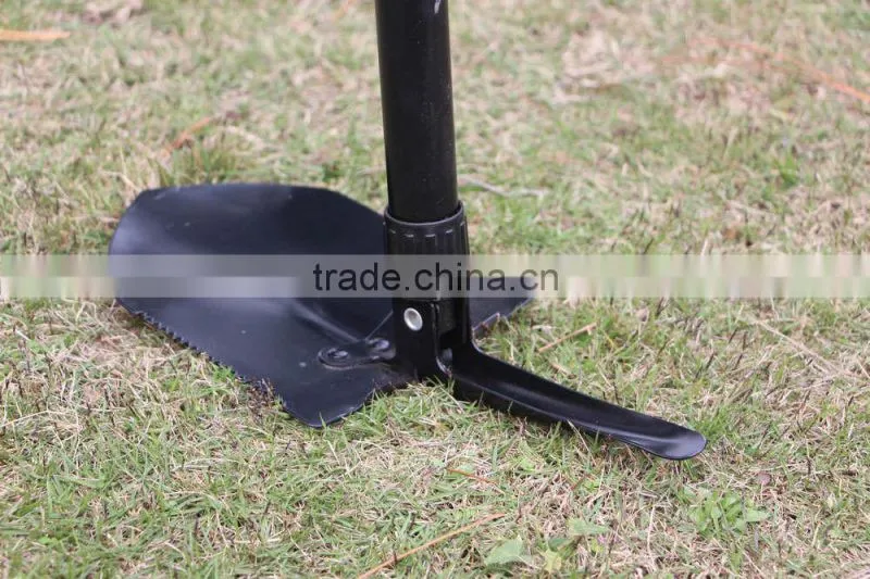 mini multi-functional survival foldable hunting camping military shovel with pickexe