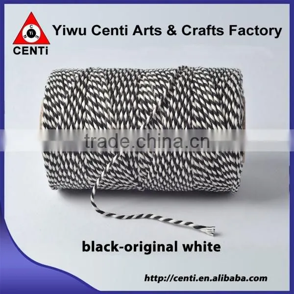 High quality black and original white original cotton bakers twine