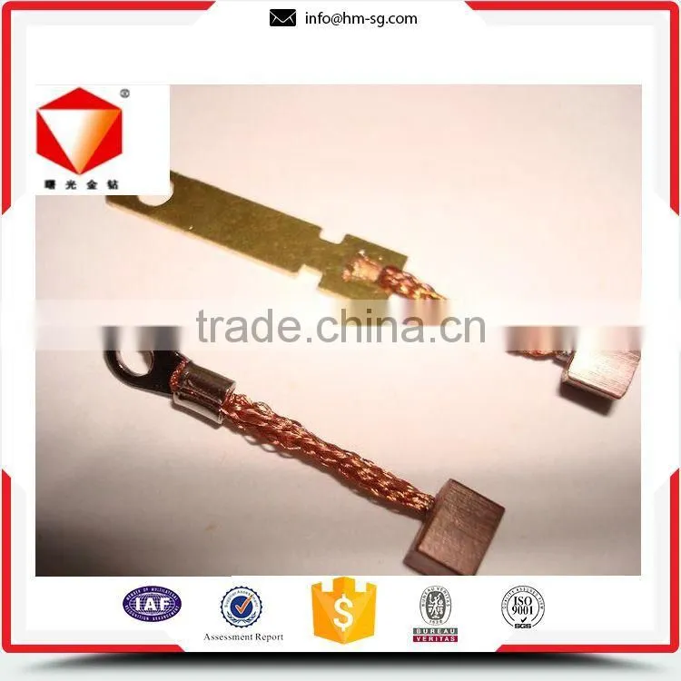 Low price low density copper carbon brushes for automobile
