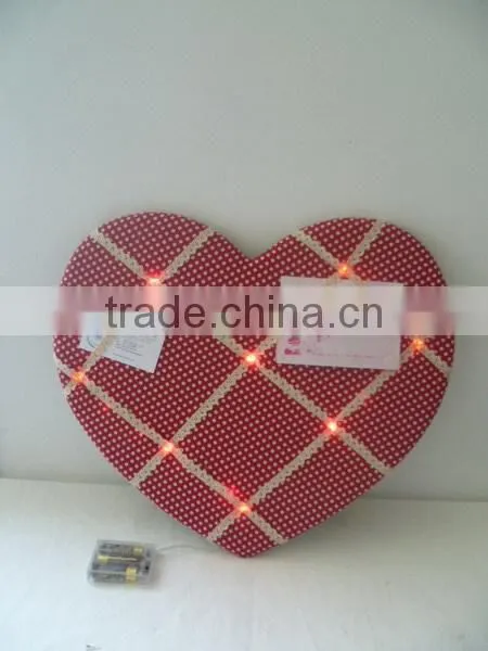 Led Light Message Board with Cream Ribbon Picture Photo Note Memo Wall Decor Board