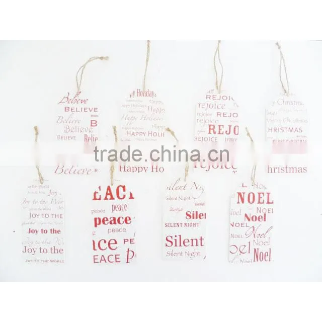Chirstmas red sign white wooden wall plaque with sayings