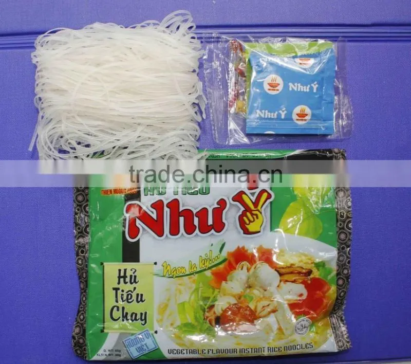 " NHU Y " INSTANT RICE VERMICELLI 60g (Hu Tieu) VEGETABLE FLAVOUR - Thien Huong Food JSC