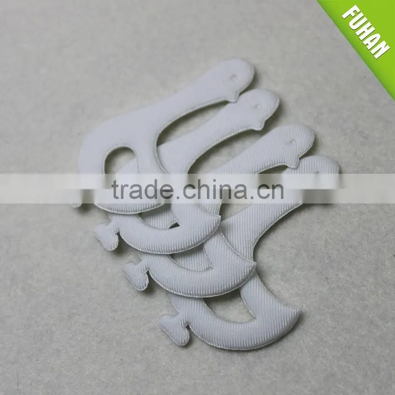 Custom Shape Ultrasonic embossed Fabric Label for Children Clothes