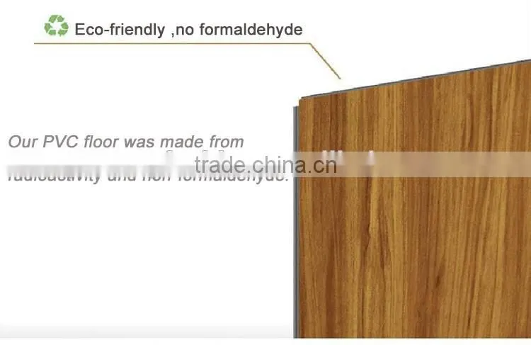 Home decoration good quality quick click lock pvc floor