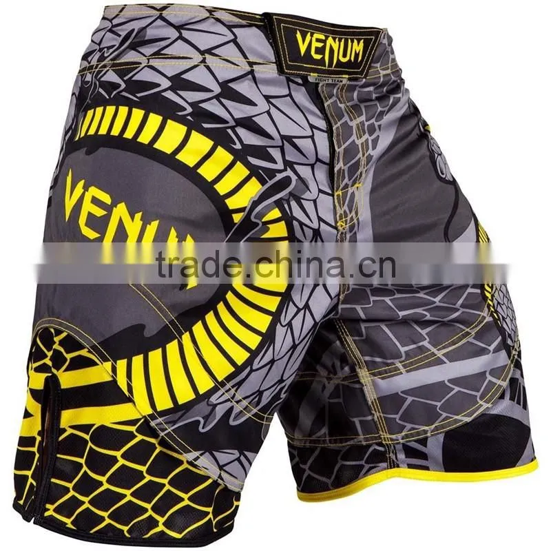 Custom cheap boxing short fight shorts with full sublimation printing