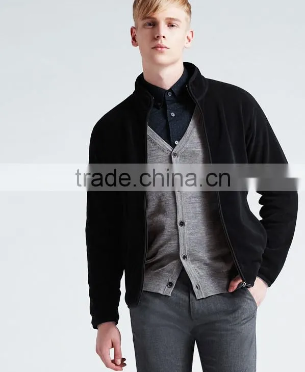 Men's Full zip Jacket Active windproof Men custom Polar fleece jacket wholesale fleece jacket