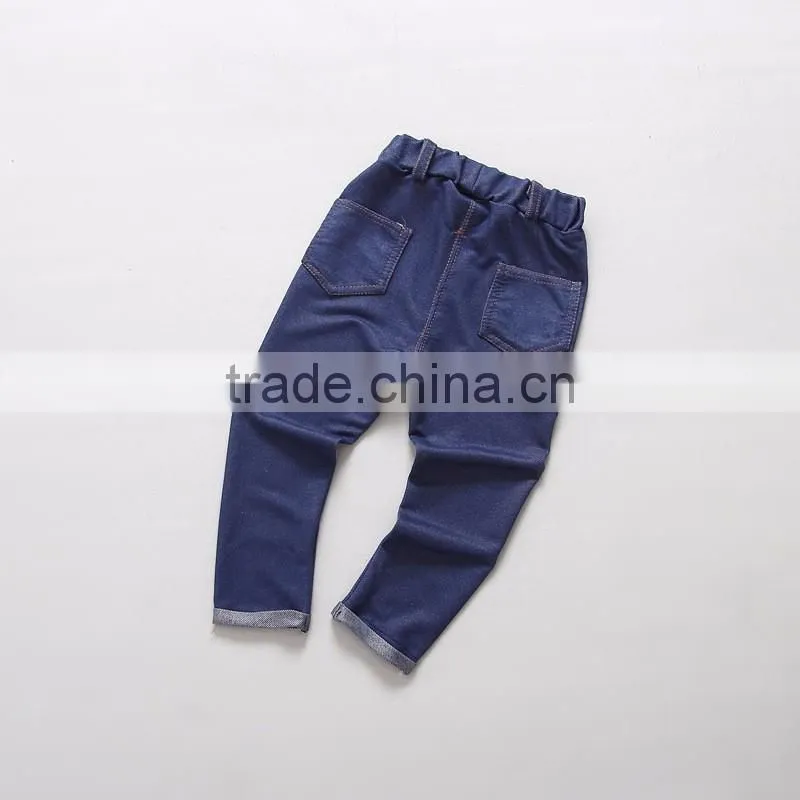 customize fashion kids boys fake oxford stretch pants