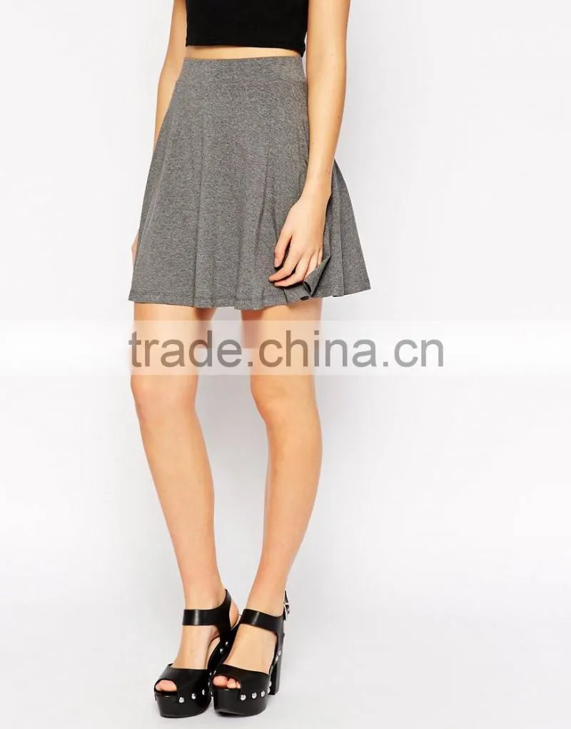 Women new arrival fashion summer skater skirt,sexy short jersey skirt 2015