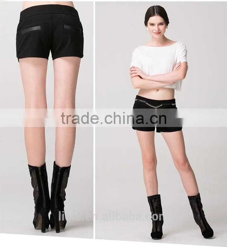 Fashionable cheap one piece tight short women compression pants