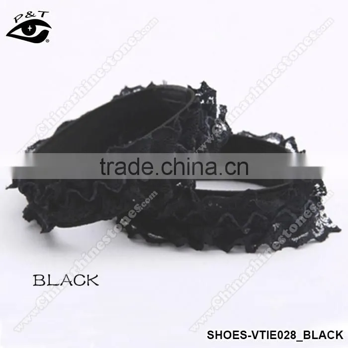 4 Colors Lace Ribbon Shoe Lace Elastic Straps For high heels