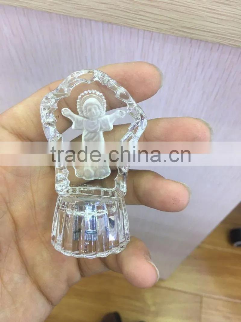 Wholesale Glitta Fashion wedding gifts for guests Christianity Jesus Christian crystal gift wedding favors JC-CC-01