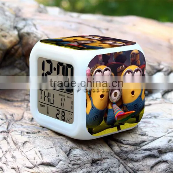 Hot selling Plastic LED alarm clock, Naruto character design digital clock for sale, LED digital alarm clock cheap price