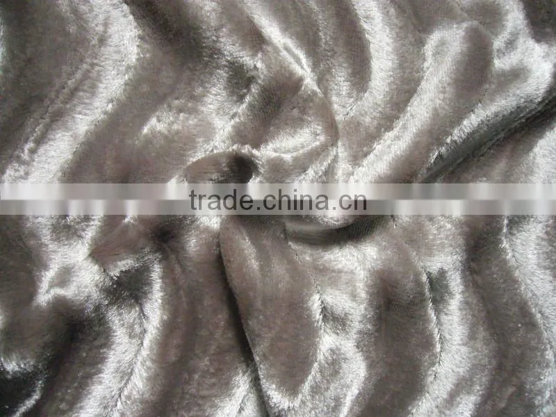 2013 New design middle east fabric,polyester tricot velvet, warp knitting velvet fabric for sofa