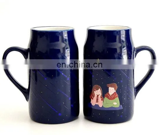 Factory supply custom made temperature color change cup ceramics cup for sale