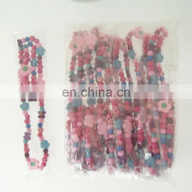 popular cheap kids wooden necklaces set