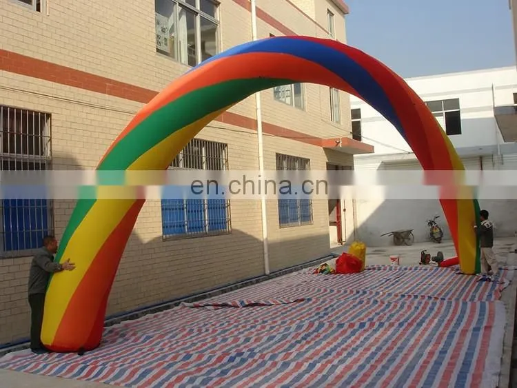 NEW Outdoor Entrance Advertising Inflatable Rainbow Arch For Sales