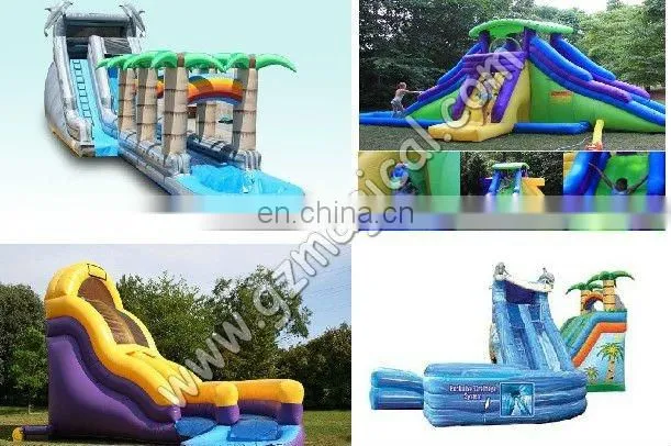 Giant splash Inflatable water Slide