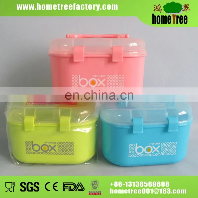8.8kg Rectangle Conjoin Lid Handle Multipurpose Bow Tie Storage Box /Mini PP Storage Box