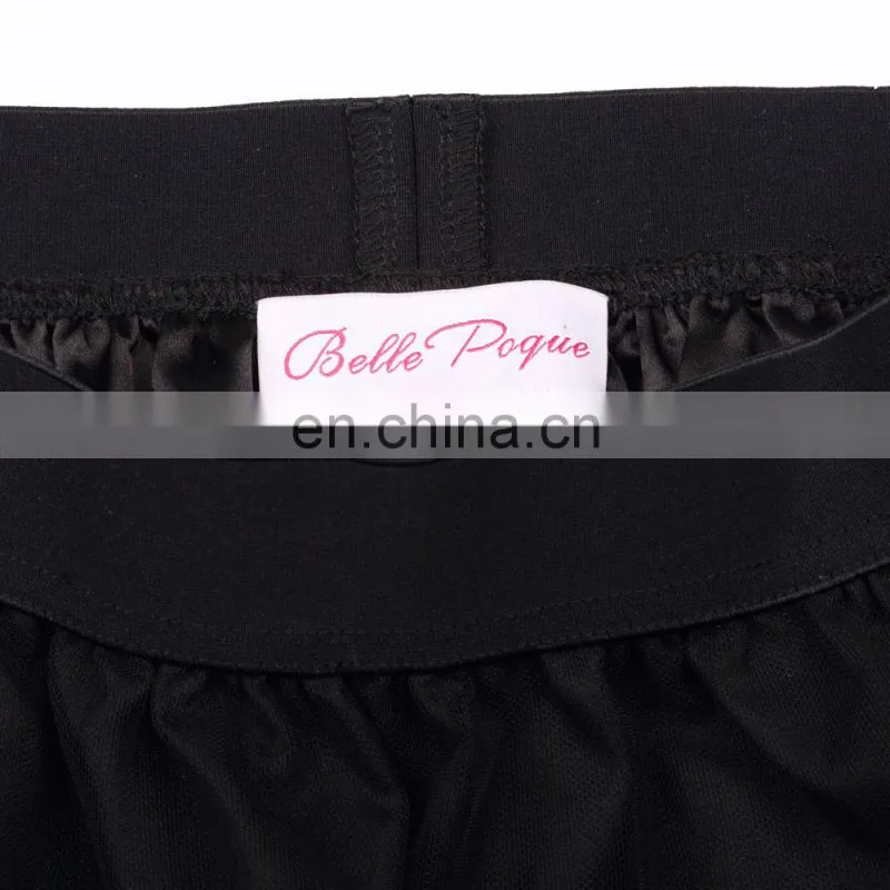 Belle Poque Retro Vintage Sexy Women's Ruffled Lace Hem See-Through Long Skirt BP000348-1