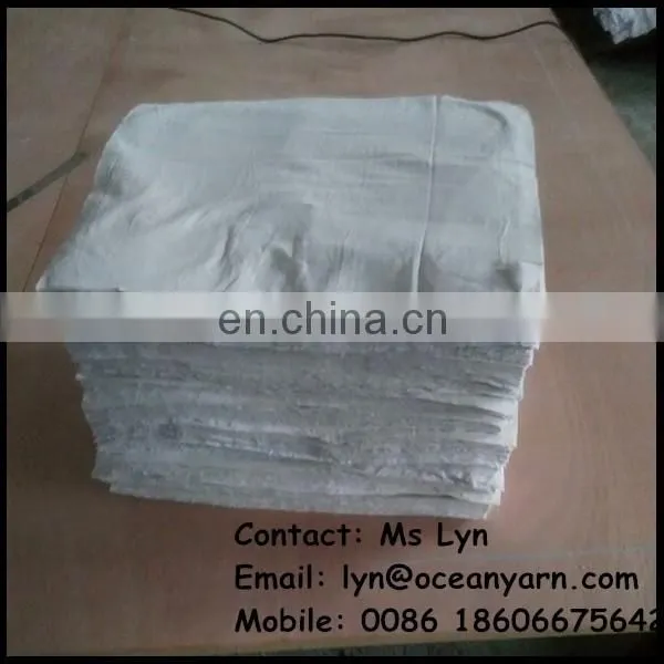 wholesale industrial cotton wiping rags recycled wipers 100% cotton cleaning rag