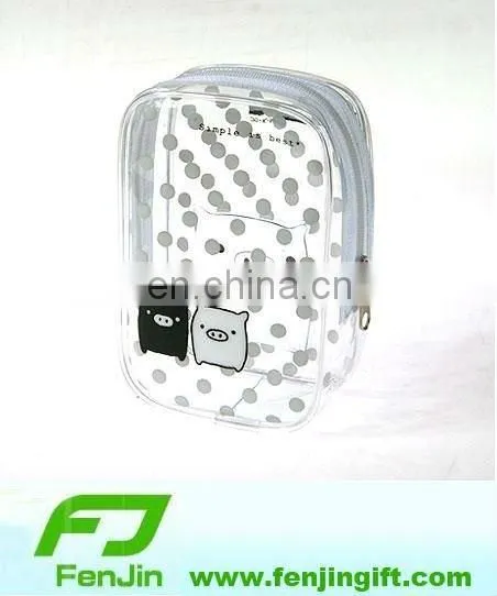 Square pvc packaging bags with zipper