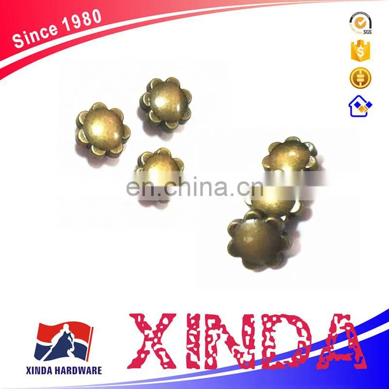 Alloy flower rivets for garment, customized rivets