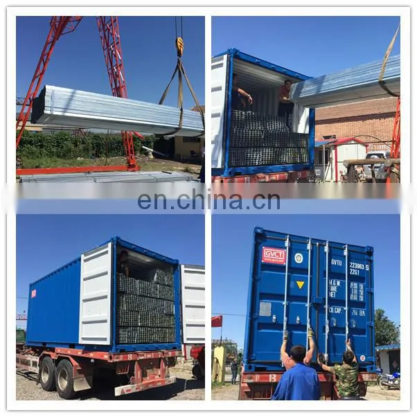 zinc plated rectangular steel pipe