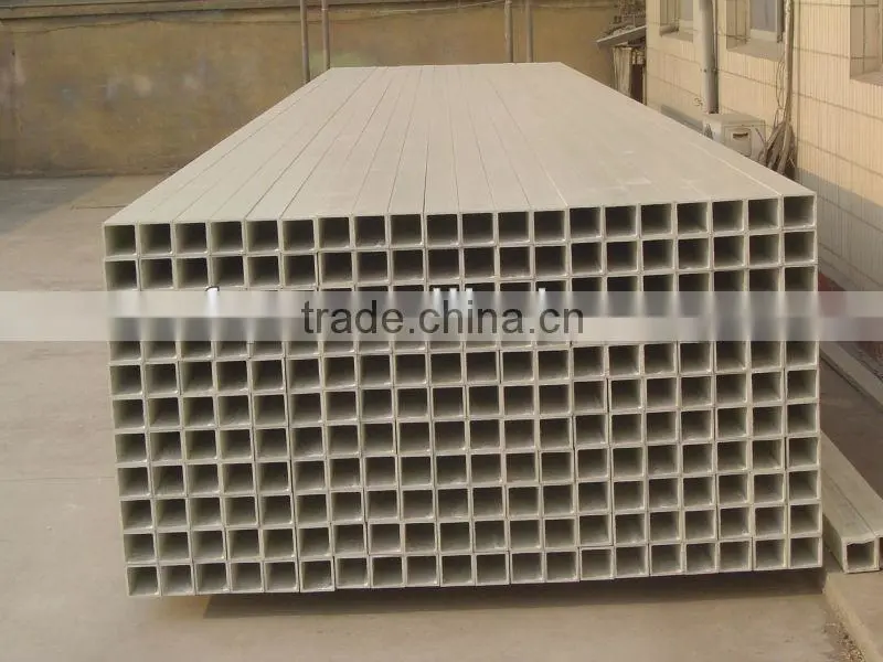 Fiberglass square tube , FRP tube by pultrusion process