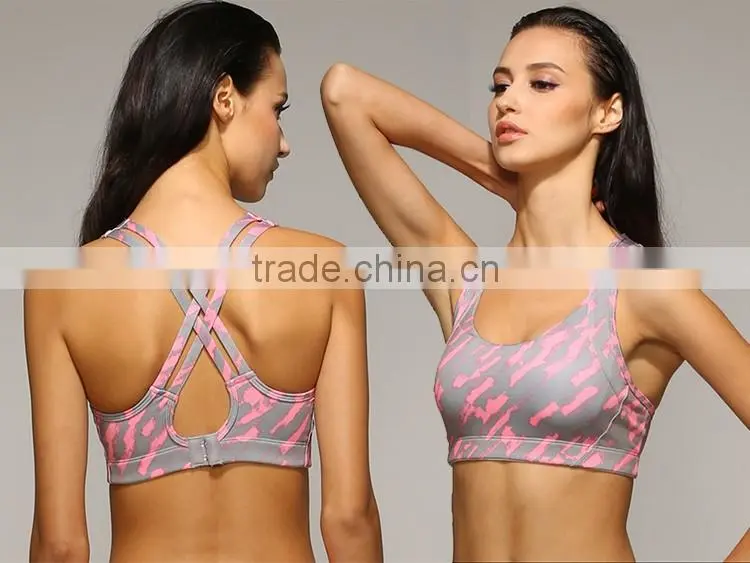 China manufacturer competitive price yoga sports girl tube sexy bra