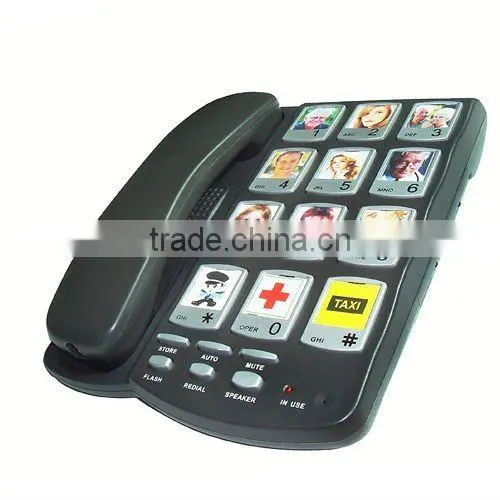 home phones for seniors with family picture