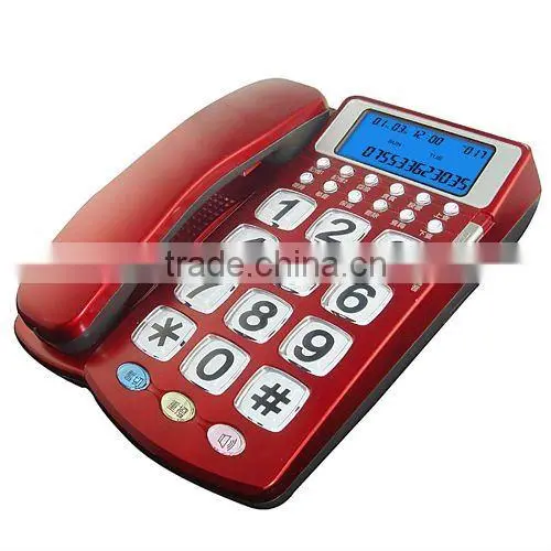 Red big button telephone, gift for elderly people