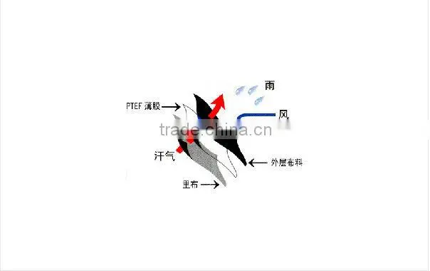 new product warmth and breathable and water proof PTFE ski suit set with adjustable hat