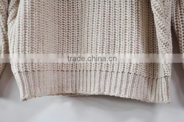 New Design Long Sweaters Crochet Vintage Pullover Loose Jumper Lady Sweater
