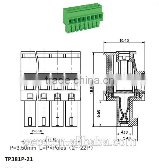 plug in terminal block female parts