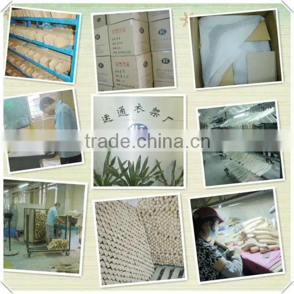 WH66 household hangers wooden hotel hanger wholesale