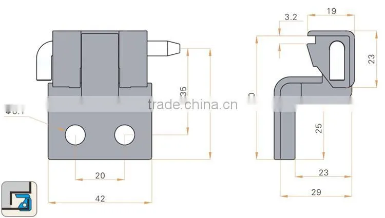 CE Rohs FL255 China manufacturer Zinc alloy cabinet hinge