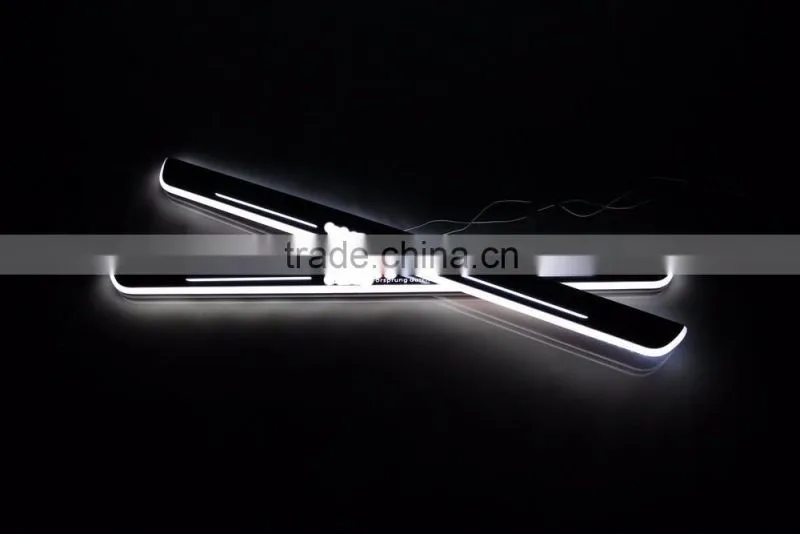 Hot sellers for A.U.D.I A3 S3 LED moving door scuff sills plate light for AUDI Auto accessories LED Sill plate light
