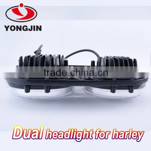 12v 24v 45w 90w 7" 5.3/4" black projector led headlamp daymaker headlamp led for harley davidson Road glide