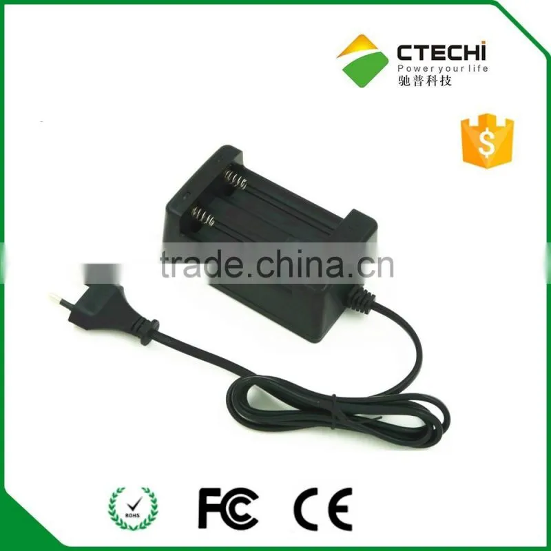 26650 battery dual charger two slot Smart And Fast 3.7v Li-ion Battery Charger