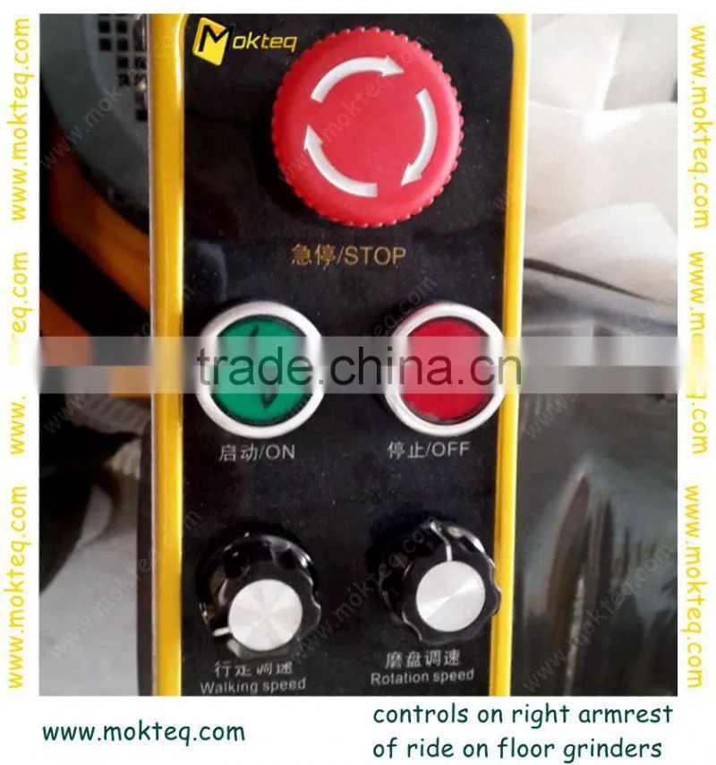 large width 8 head ride-on floor concrete grinding machine for sale MT003