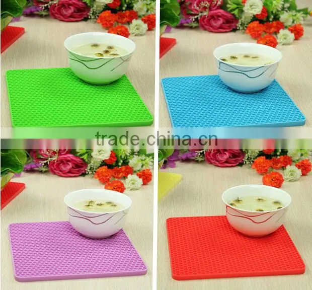 2015 Honeycomb shaped Silicone mat/pot pad