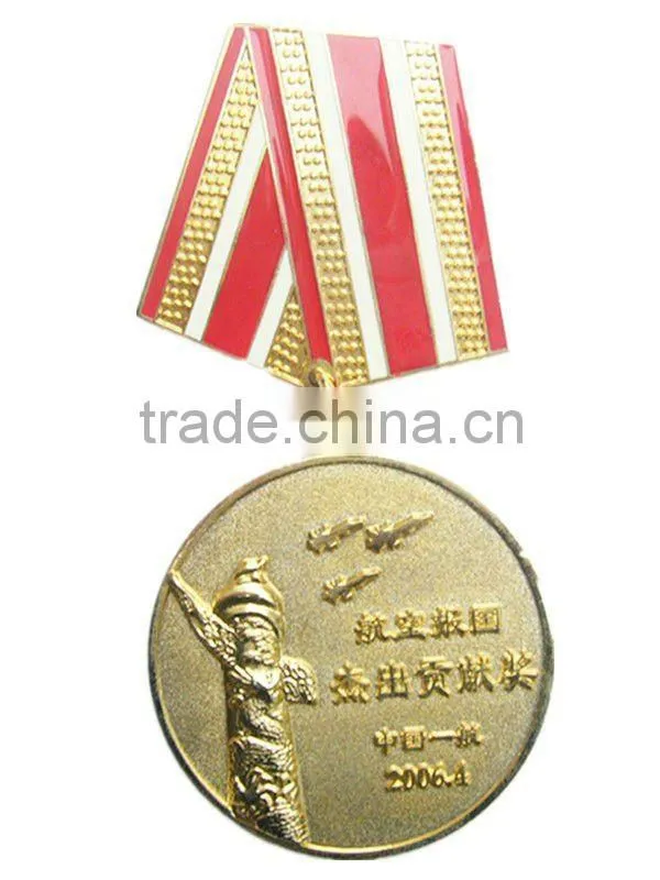 2012 hot sale Sport metal medal with imitation hard enamel